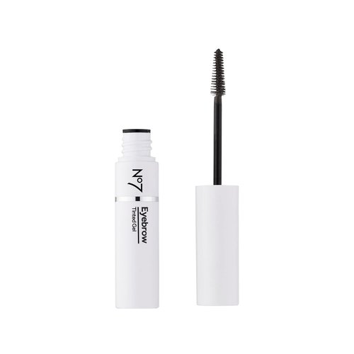 No7 Beautiful Eyebrows Gel - Black - Flexible Brow Gel with Pink Pepper Extract for Fuller, Darker Brows (3.7ml)