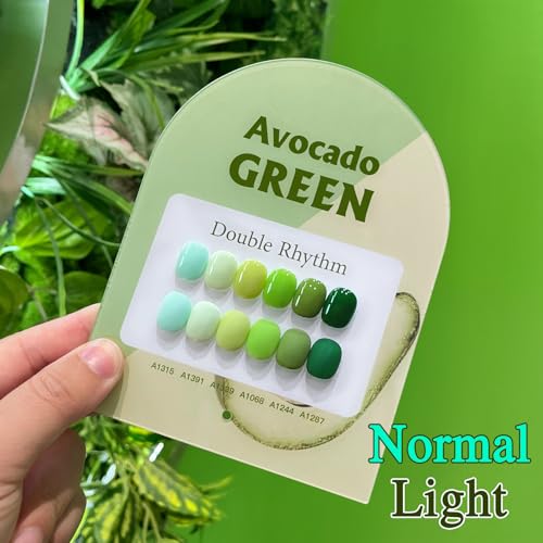 Double Rhythm 6 Pcs 15 ML Gel Polish Set Same Color Same Bottle Soak Off Gel Polish Kit Nail Art Manicure Salon DIY at Home for Women (Neon Light Pink Purple Burgundy Red-T6-8)