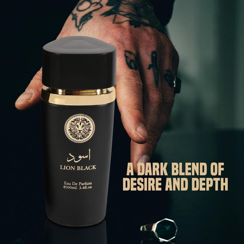 VENEZIO PROFUMO Arabic Inspired Perfume Set, 6 Bottles Collection, Oud Amber, Oud Amber Bleu, Klamath, Lion Black, Klamath, 6PM Mist, 3.4 fl oz Each