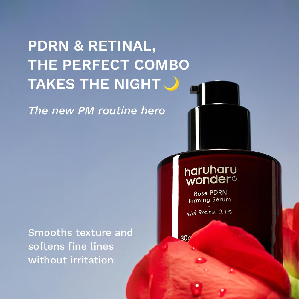 Haruharu Wonder Rose PDRN Firming Serum - Boost Collagen & Minimize Fine Lines | 1.01 fl. oz, Vegan, Fragrance-Free