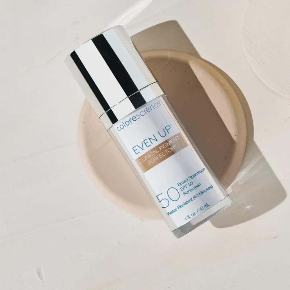 Colorescience Even Up Clinical Pigment Perfector - Water Resistant Mineral Sunscreen & Primer | SPF 50, 1 Fl Oz