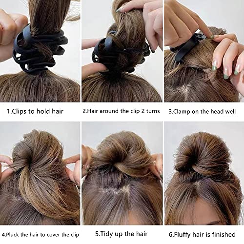 MirthCity Octopus Hair Clips for Women, 5Pcs Black Claw Clips for Thick Hair, Strong Grip Non-Slip Spider Hair Clips, Hair Styling Accessories for Women, Ideal for Various Occasions