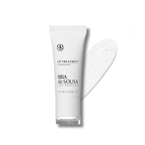 Biba De Sousa Lip Treatment - Moisturizing Balm with Peptides & Squalane for Dry Lips | Clear & Unscented (0.25 oz)
