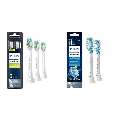 Philips Sonicare Replacement Toothbrush Heads - DiamondClean & C3 Premium Plaque Control | 5 Brush Heads, White