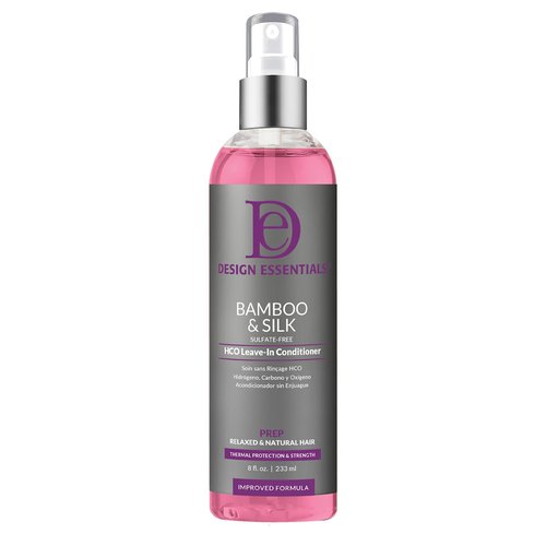 Design Essentials Leave-In Conditioner - Bamboo & Silk Thermal Protection for Natural Hair, 8 Oz