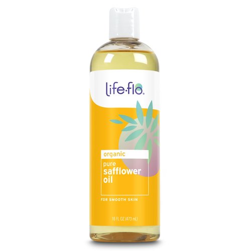Life-flo Pure Safflower Oil - Organic Moisture-Rich Face & Body Oil | Hypoallergenic 16oz for Skin & Hair Care