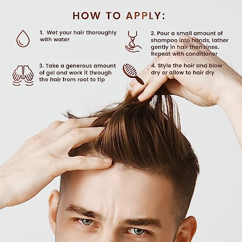 Scalp Rescue Styling Gel, Organic Unisex Formula Controls Frizz and Fly Away Hair, Curly Hair Community Favorite Gives Flexible Natural Hold, Fights Humidity, Alcohol Free & Water Based