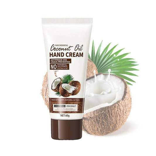 Skiennix Coconut Hand Cream - Daily Moisturizing Formula for Dry Hands | Non-Greasy & Fast Absorbing - 2.1oz