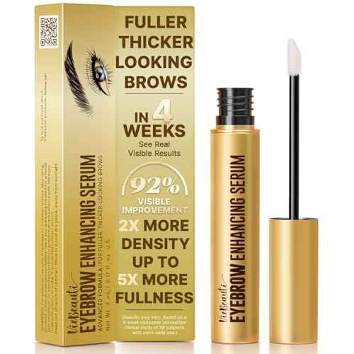 VieBeauti Eyebrow Growth Serum 5mL: Eyebrow Serum to Grow Brows with Advanced Formula to Boost Longer Fuller and Thicker Looking Eyebrows