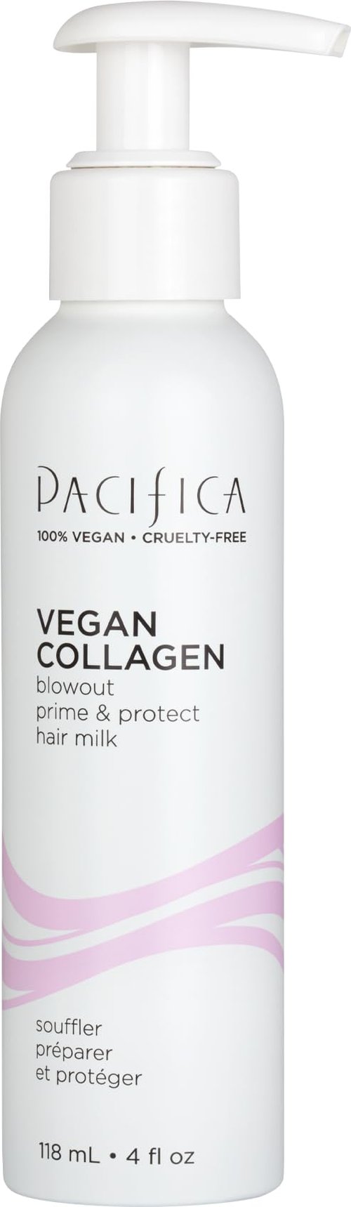Pacifica Heat Protection Spray for Hair - Vegan Collagen Blowout Prime & Thermal Protection Hair Milk - Blow Dry Spray - for Curly, Wavy & Straight Hair - Vegan & Cruelty-Free Dermatologist Tested