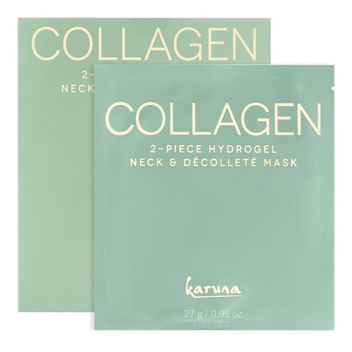 Karuna Collagen Neck & Chest Hydrogel Mask - Firming & Hydrating K-Beauty Treatment | 1-Pack for Wrinkles & Sagging Skin