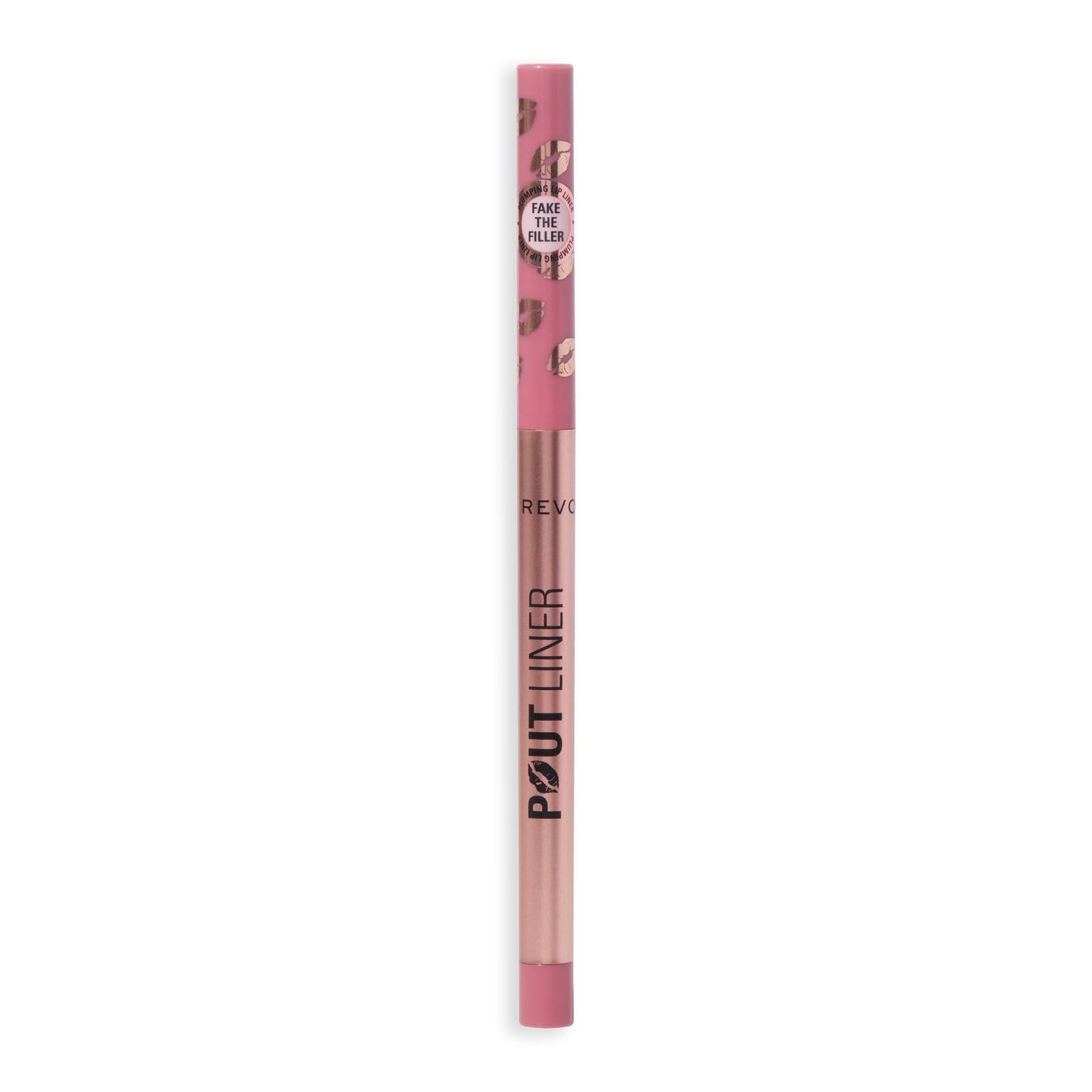 Revolution Beauty, Pout Bomb Plumping Lip Liner, Long Lasting Lip Shaper with Hyaluronic Acid & Vitamin E, Vegan & Cruelty-Free, Cool-Toned Pink