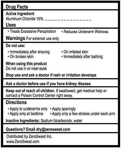 ZeroSweat Antiperspirant Deodorant | Clinical Strength Hyperhidrosis Treatment - Reduces Armpit Sweat (2 Pack)