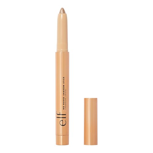 e.l.f. No Budge Shadow Stick - Long-Lasting Cream Eyeshadow in Champagne Crystal | High-Pigment, Vegan & Cruelty-Free