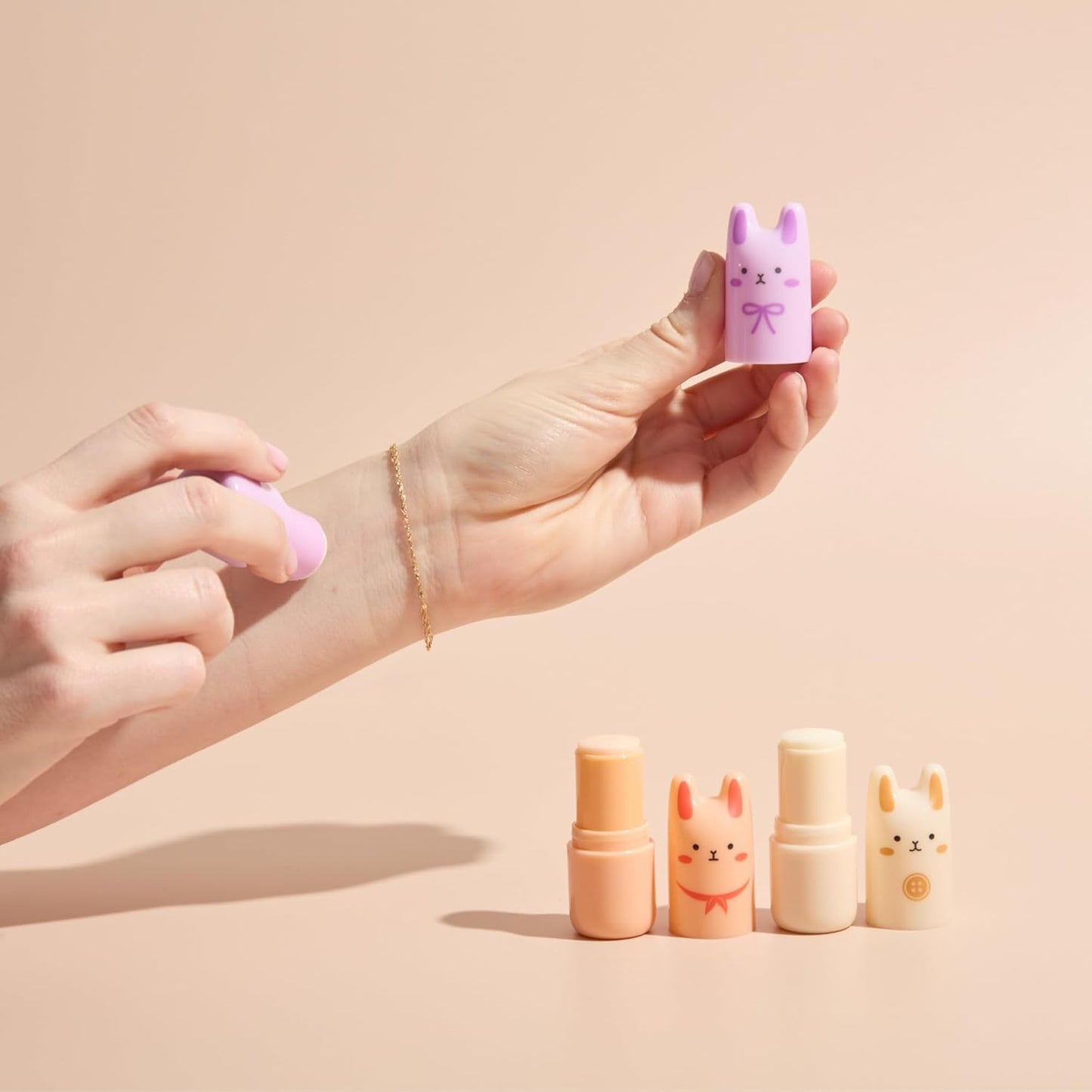 TONYMOLY Pocket Bunny Perfume Bars - Travel Size Body Spray & Fragrance Set (3-Pack) | Includes Hydrating Facial Mist