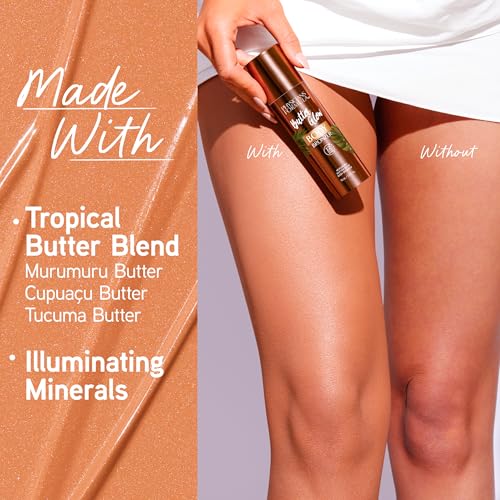 Physicians Formula Butter Glow Body Bronzer, Waterproof & Transfer-Proof, Sunless Bronze Perfection, Ultra-Creamy & Skin-Perfecting Formula for a Radiant Glow, Cruelty Free - Light/Medium