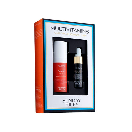Sunday Riley Multivitamins Kit - Boost Skin Radiance | 2 Count (Pack of 1)