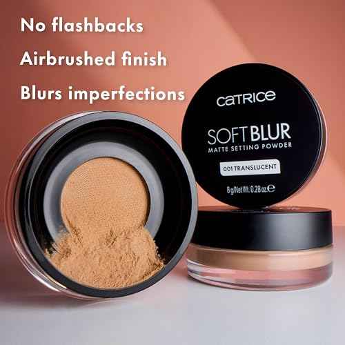 Catrice | Soft Blur Loose Setting Powder | Matte, Airbrushed Finish with Blurring Effect | Long-Wear, No Flashback | Vegan & Cruelty Free (001 | Translucent)