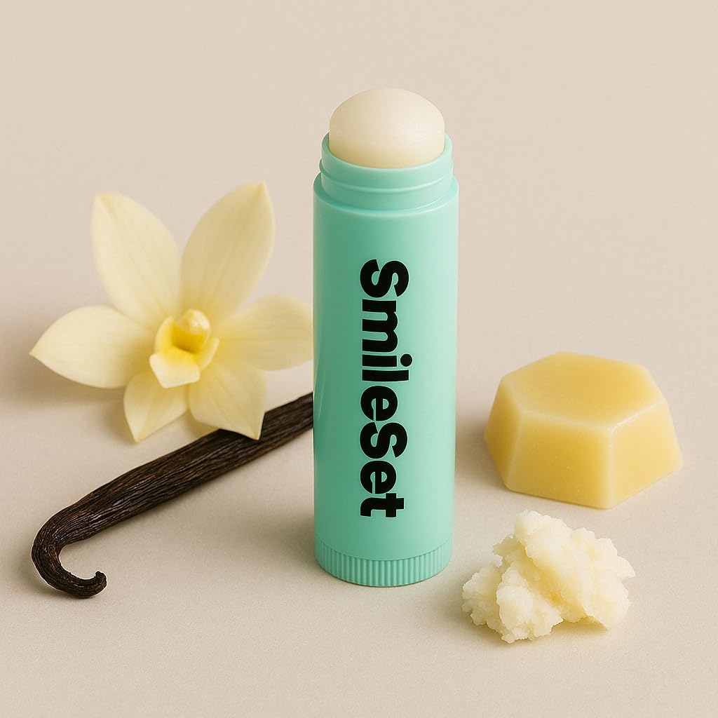 Smile Set Premium Hydrating Lip Balm and Lip Gloss Duo - Moisturizing and Nourishing Lip Care Formula - Pack of 4