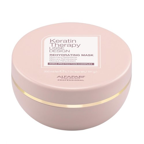 Alfaparf Milano Lisse Design Keratin Therapy Hair Mask - Deep Conditioning for Frizz Control & Moisture Retention | 6.7 oz