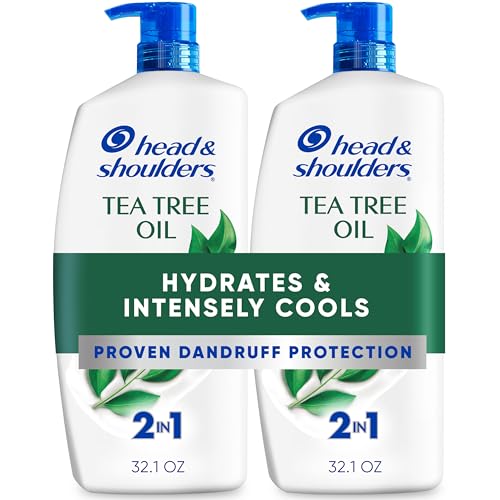 Head & Shoulders Anti-Dandruff Shampoo and Conditioner with 1% Pyrithione Zinc, Classic Clean 2-in-1 Twin Pack, Fresh Scent, Flake Control, Scalp Care, Color-Safe, 32.1 fl oz Each