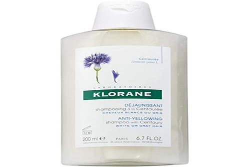 Klorane Shampoo with Centaury - Brightens Blonde & Gray Hair | Neutralizes Brassy Tones - 13.5 fl. oz.