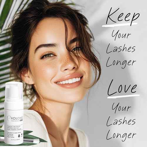 Eyelash Extension Shampoo & Brush - Large 100ml Bottle - Gentle Foaming Cleanser Lash Wash for Extensions and Natural Lashes - Safe Daily Makeup Remover - Paraben & Sulphate Free - Salon & Home Use