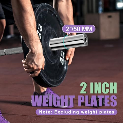 Olympic Barbell Curl Bar EZ Bar 4/5/6/7 FT Barbell Bar 300/400/500/600 Weight Capacity Strength Training Bar for Home Gym