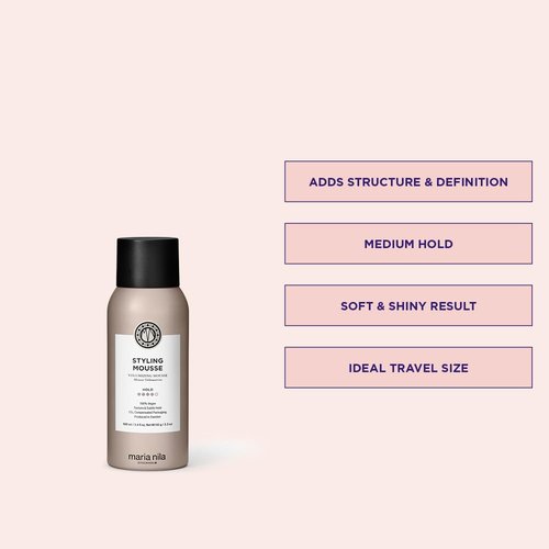 Maria Nila Styling Mousse - Volume & Static Control - 3.4 Fl Oz | 100% Vegan & Color Safe