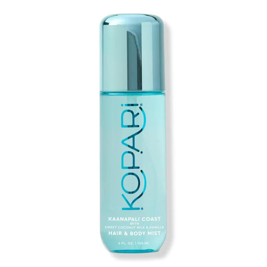 Kopari Hair & Body Mist - Kaanapali Coast Scent | Long-Lasting Coconut & Vanilla Blend, 4 oz