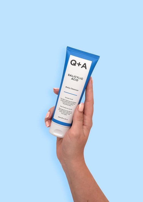 Q+A Salicylic Acid Daily Cleanser - Exfoliating Face Wash for Clear Skin & Breakout Control, 125ml