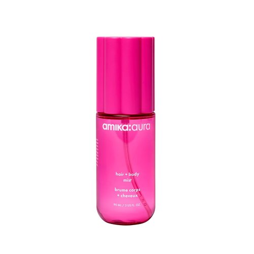 Amika Aura Hair And Body Mist - Pink Grapefruit, Juicy Apricot & Warm Vanilla Scented