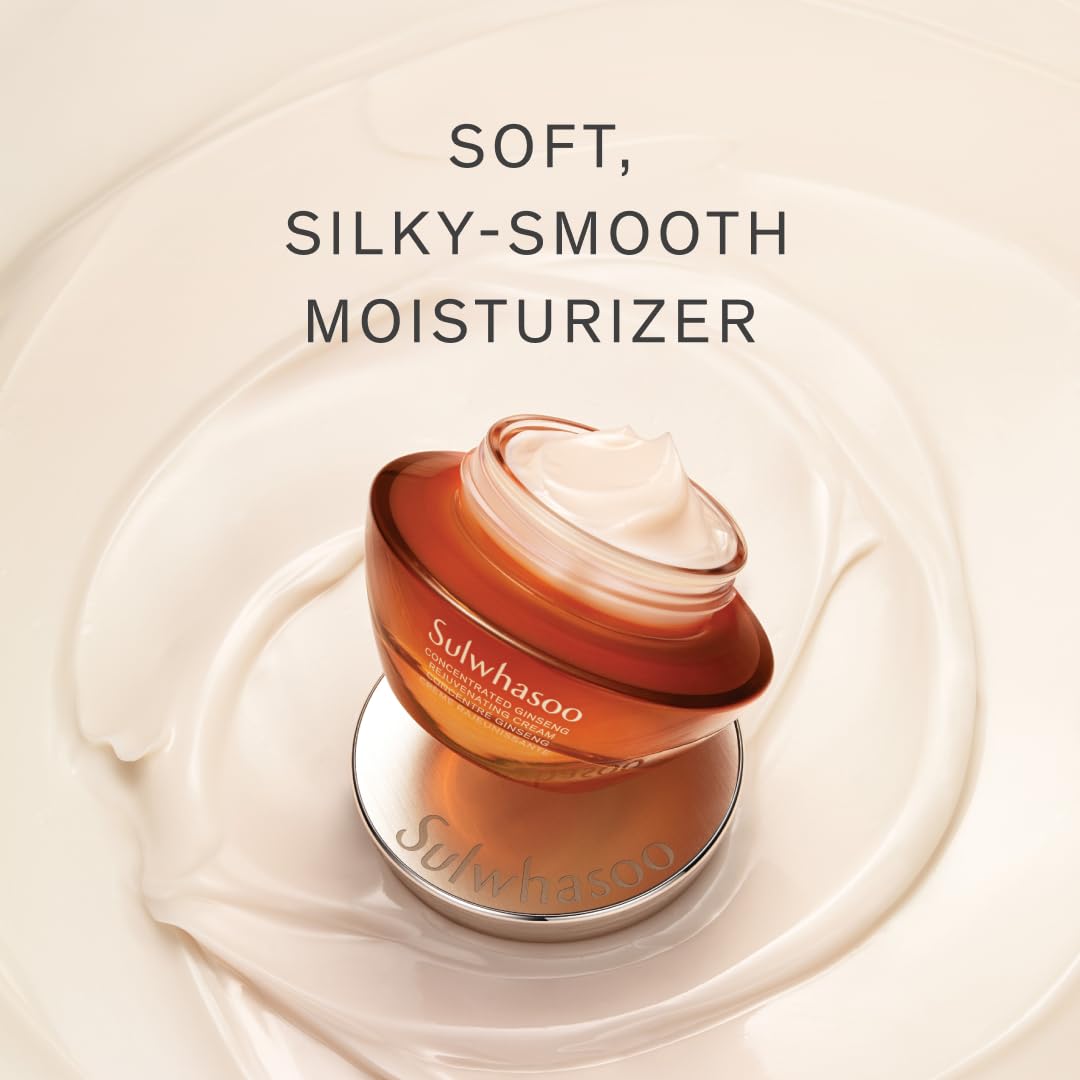 Sulwhasoo Concentrated Ginseng Rejuvenating Cream - Anti-Aging Moisturizer with Peptides & Vitamin C, Deep Hydration