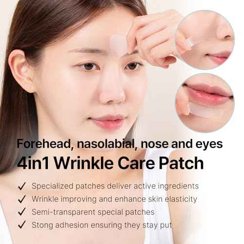 AVCA Wrinkle Repair Patches for Frown Lines Forehead Lines and Smile-Line Patches - Korean Skin Care, The Anti Wrinkle Patch Non invasive Wrinkle Smoothers for Face Wrinkles 55p
