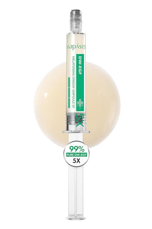 Easydew DW-EGF Melatoning Ampoule 5X - Hydrating Dark Spot Serum with Niacinamide & Glutathione | 0.27 fl oz