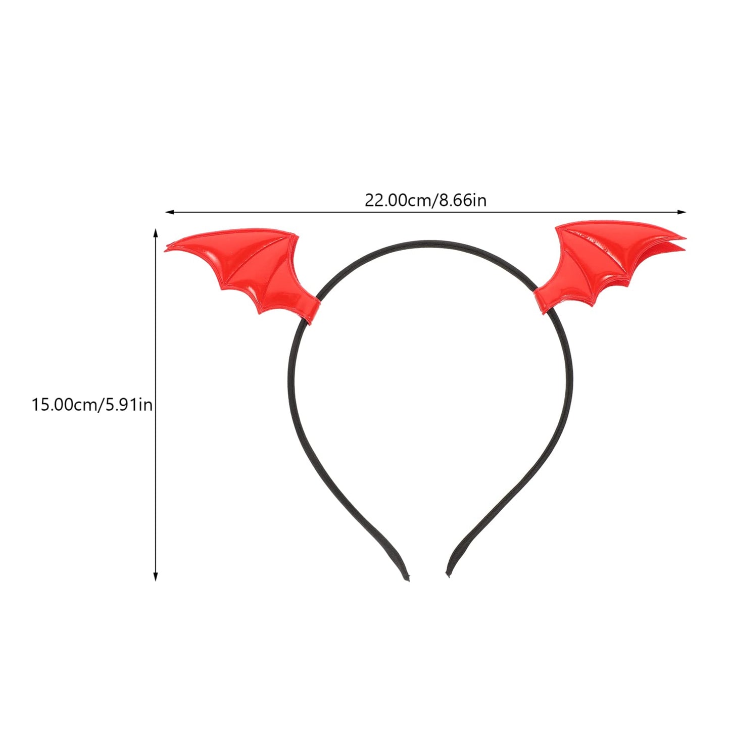 Beaupretty Bat Ears Halloween Bat Hair Clips Bat Wings Headband Cartoon Bat Ears Headband Hair Accessories Cosplay Costume Red Goth Hair Clips