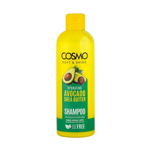 Cosmo Soft & Shine Shampoo - Hydrating Avocado & Shea Butter Formula | 16.2 fl. oz | Paraben-Free, Sulfate-Free, Daily Use