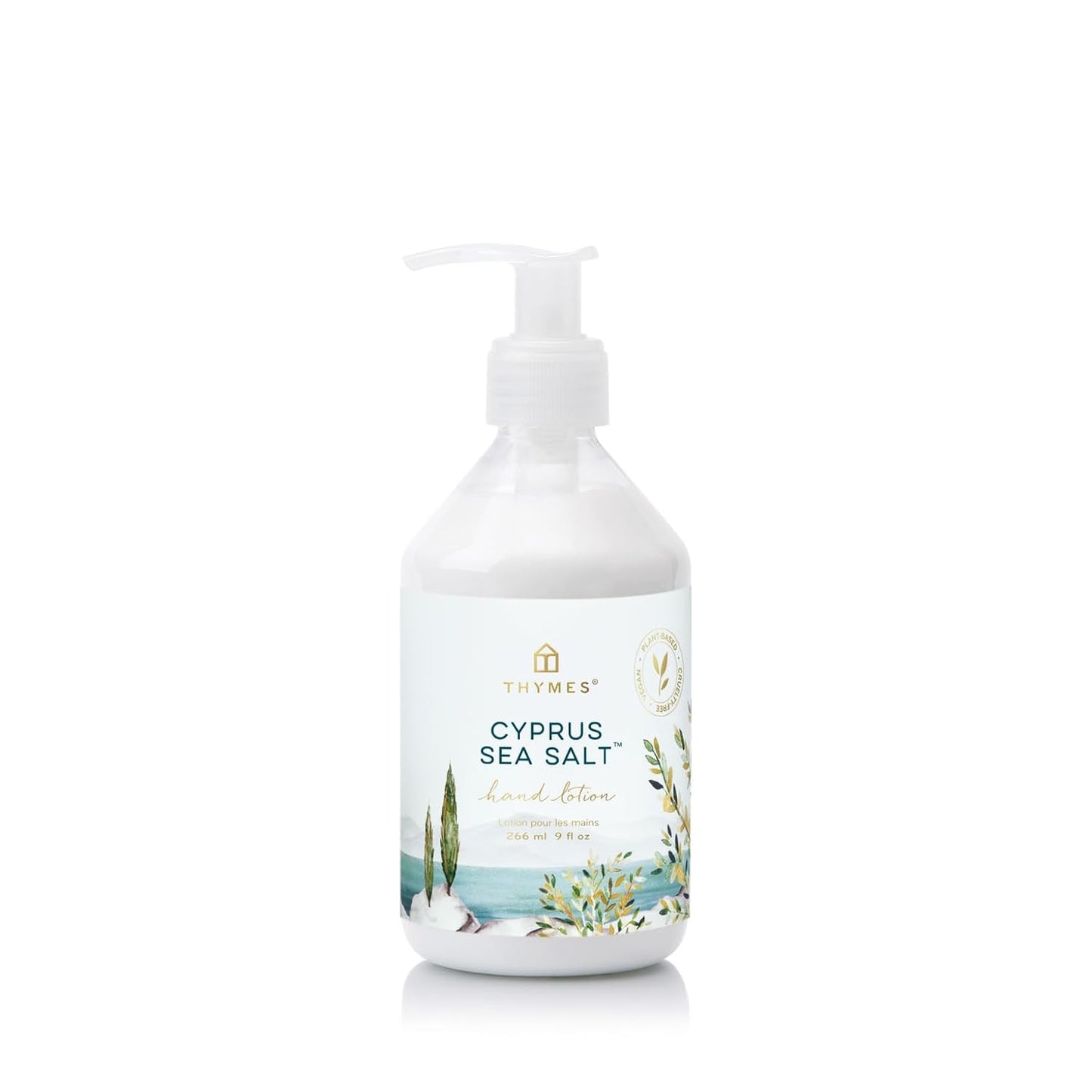 Thymes Moisturizing Hand Lotion - Hydrating Formula with Shea Butter & Aloe Vera | Cyprus Sea Salt, 9 fl oz