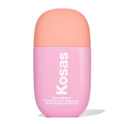 Kosas DreamBeam SPF 40 Mineral Sunscreen - Lightweight Hydrating Face Protection for Makeup, 40 ml