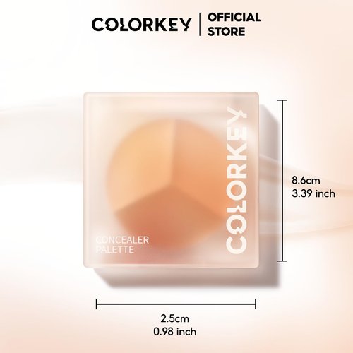 COLORKEY Refined Concealer Palette - Long-Lasting, Blendable Coverage for Dark Circles & Imperfections