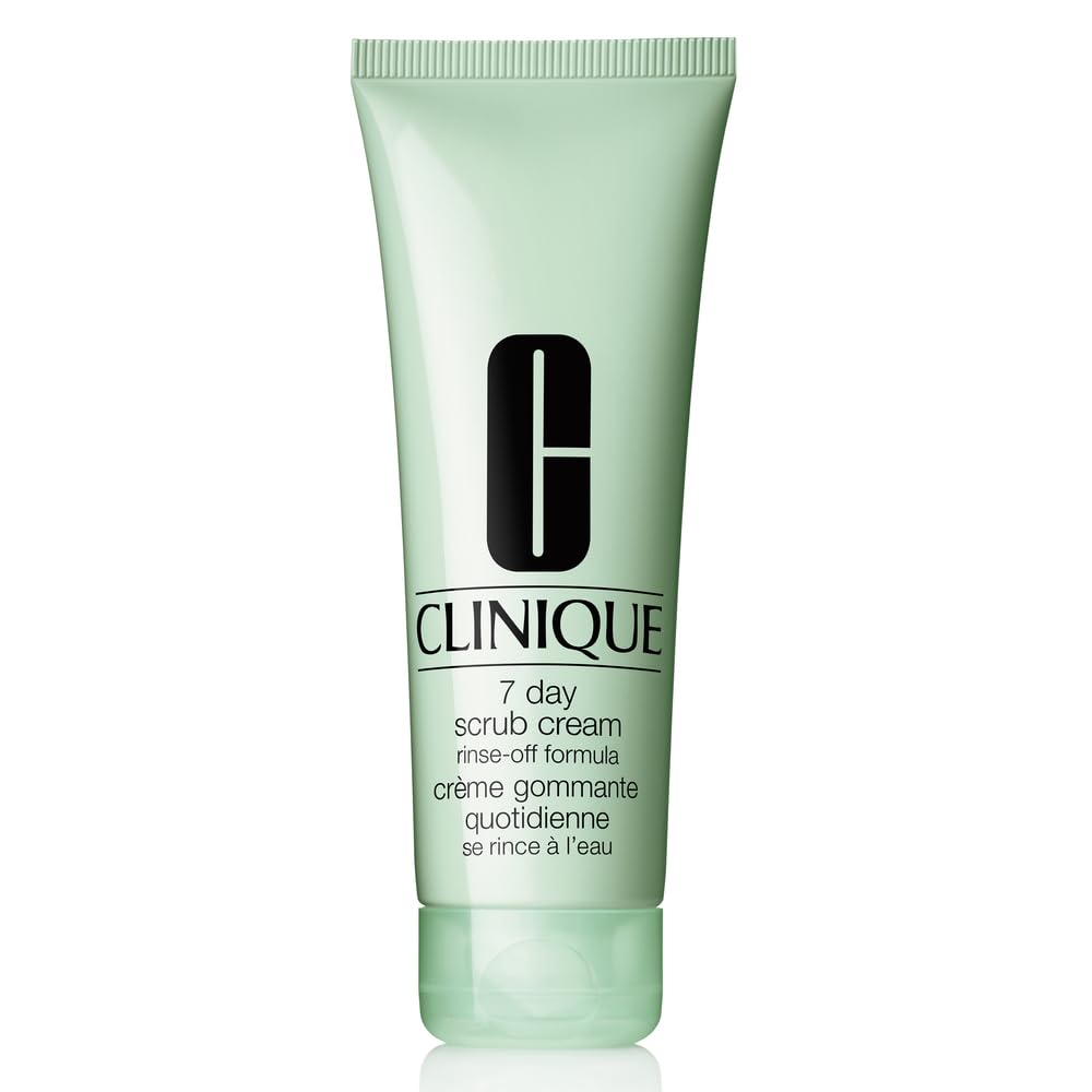 Clinique 7 Day Daily Gentle Face Exfoliator - Lightweight Scrub Cream for All Skin Types | Exfoliating & Refining