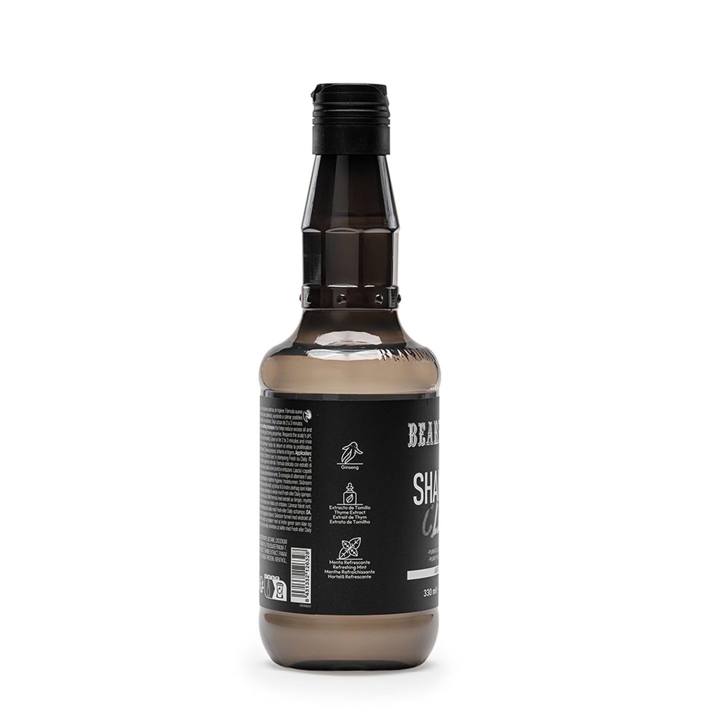 Beardburys Clear Shampoo - Deep Cleansing Formula for Oily Hair | Refreshing & Paraben-Free 330ml