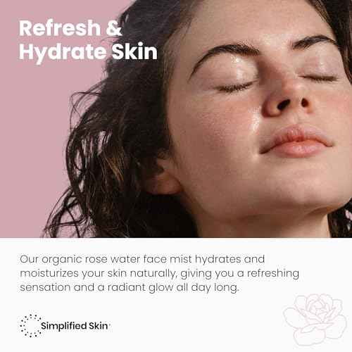 Rose Water Spray for Face & Hair ? Pure USDA Organic Rosewater Toner ? Refreshing Mist for Skin Care, Makeup & Locs ? Natural Rose Scent, 4 Oz