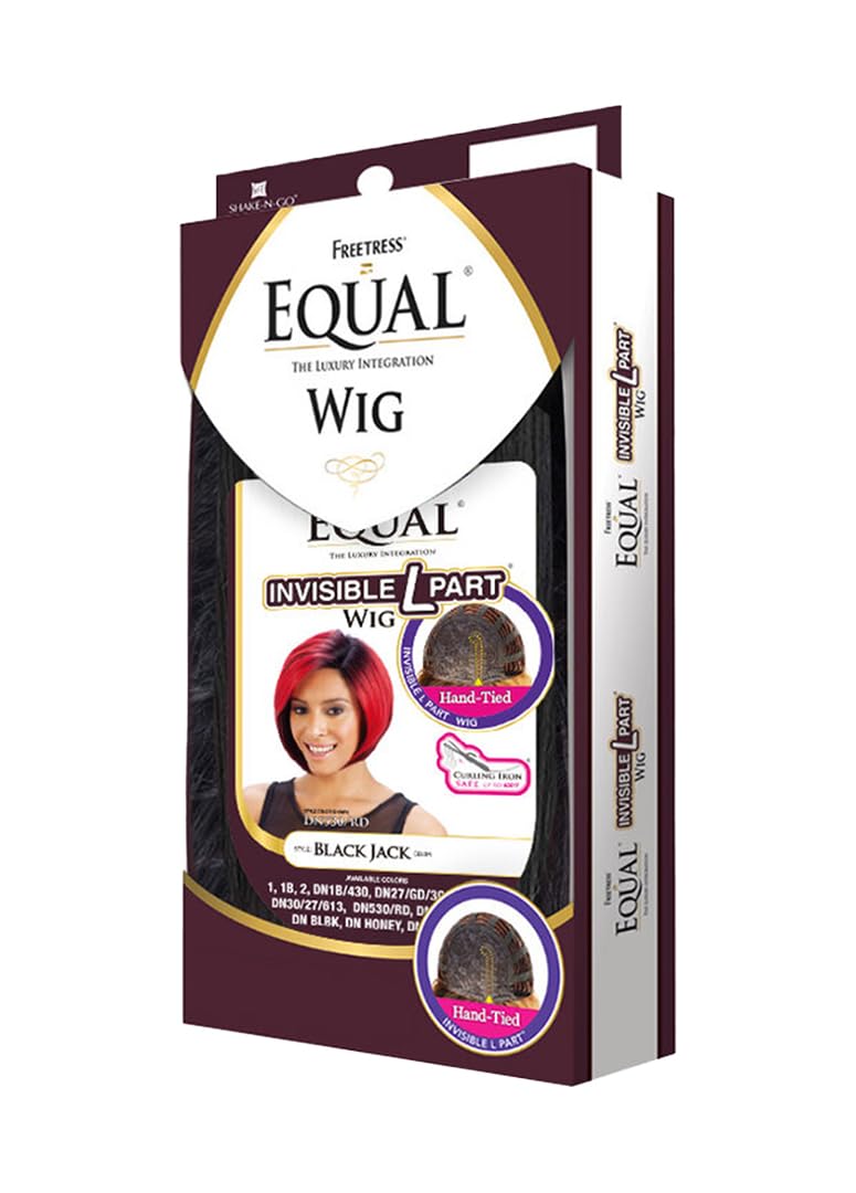 Shake-N-Go FREETRESS EQUAL Hand-Tied Invisible L-Part Wig BLACK JACK (DN99J530)