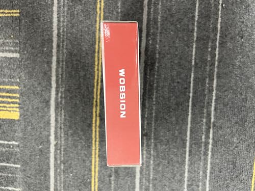 wobsion Travel Mirror with Light, Rechargeable 1x/10x Compact Magnifying Mirror, Dimmable Pocket Mirror,Handheld 2-Side Mirror with Light,4inch Travel Size,Portable for Handbag,Purse,Gift,Red