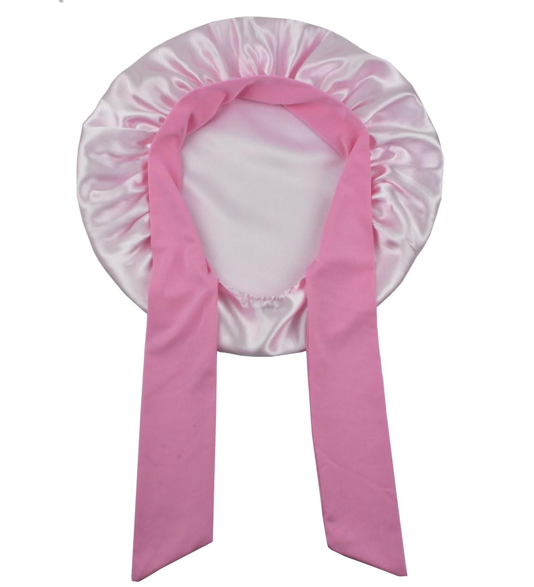 Silk Bonnet Satin Bonnet for Sleeping Curly Hair Cover Sleep Cap Silk Night Caps for Women Large Silk Sleep Bonnet with Tie (Black + Pink + Light Purple)