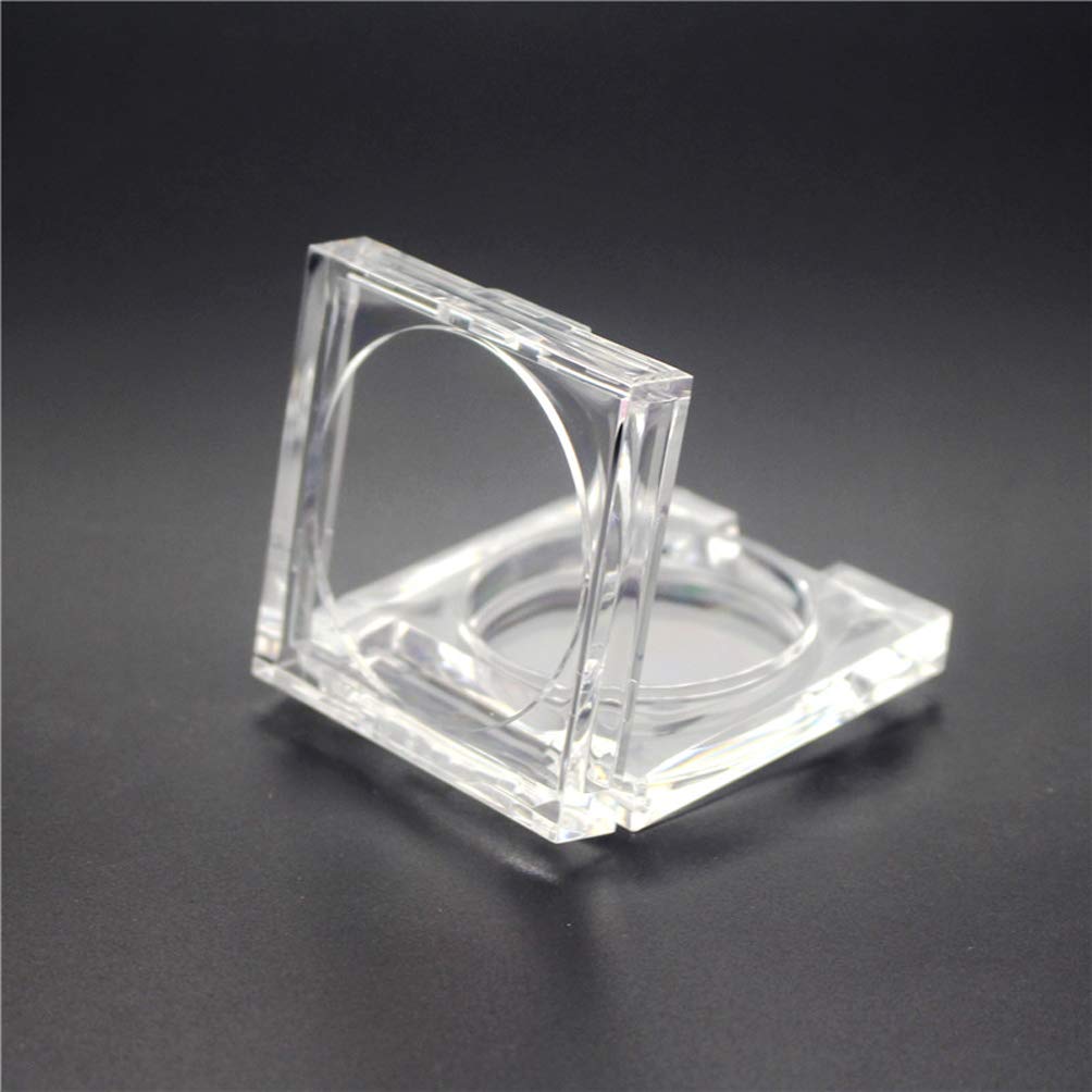 Skiennix Transparent Cosmetic Jar Set - 4 Refillable Containers for Makeup Powder | 4.5g Each