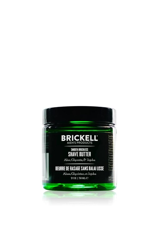 Brickell Men's Shave Butter - Natural & Organic Smooth Formula to Prevent Nicks & Razor Burn | 2 Ounce