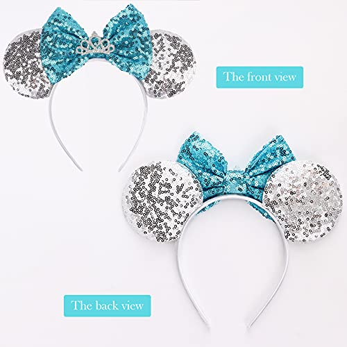 DRESHOW Mouse Ears Bow Headbands Glitter Party Decoration Cosplay Costume for Girls & Women