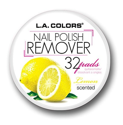 L.A. COLORS Nail Polish Remover - Refreshing Lemon Scent | Gentle Formula for Easy Removal